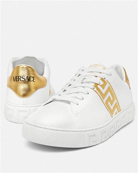 greca versace oro ec nero png|greca embroidered sneakers.